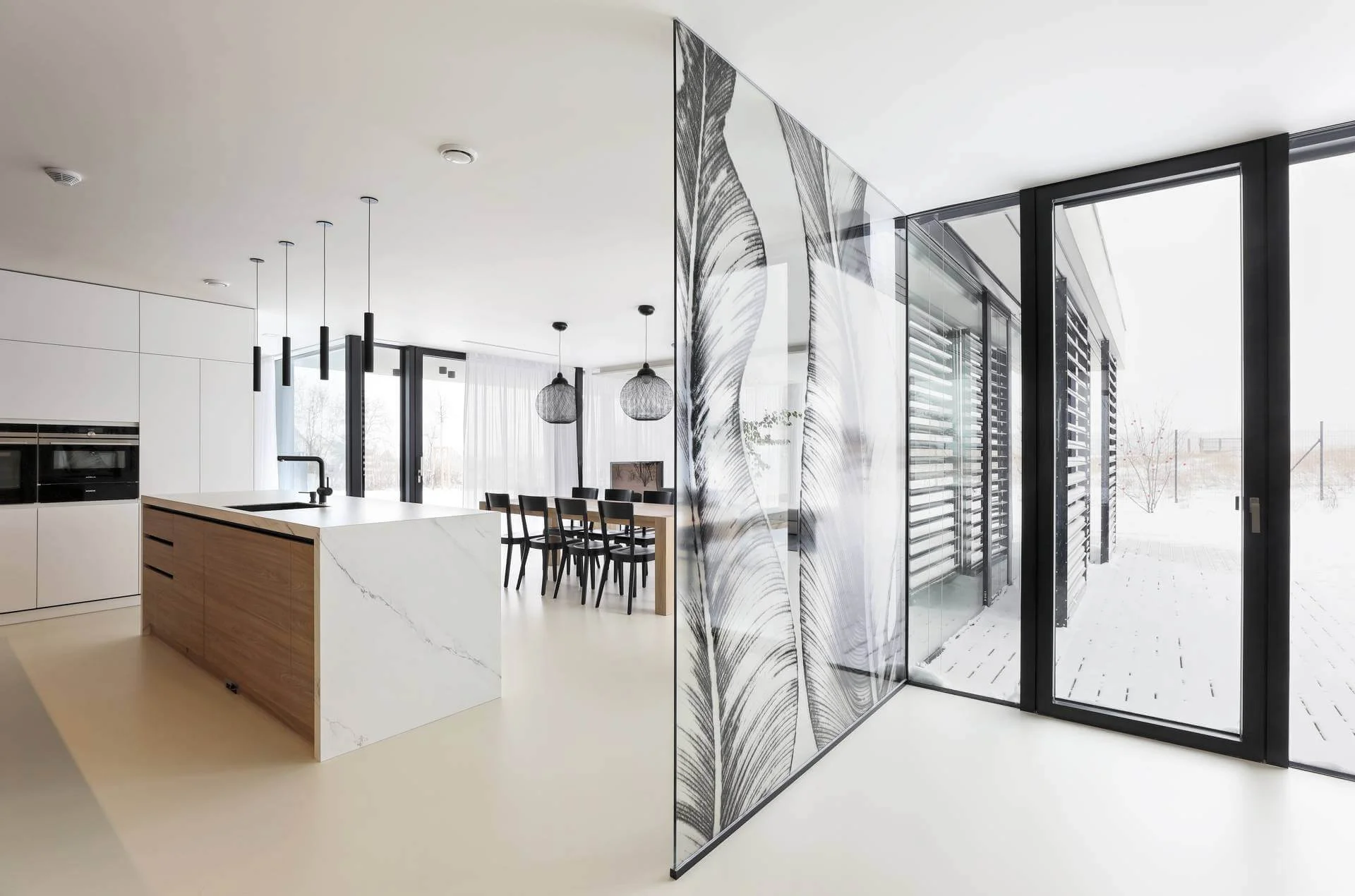 designové sklo, fotosklo