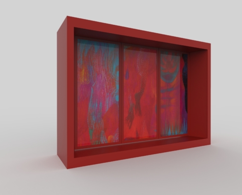 navrh expozice BOLD AXON RED DORSIS s.r.o. - dveře a skryté zárubně - informace o skrytých zárubních vyráběných českou firmou DORSIS s.r.o.